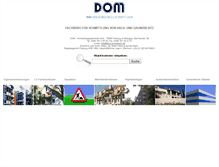 Tablet Screenshot of dom-immobilien.de
